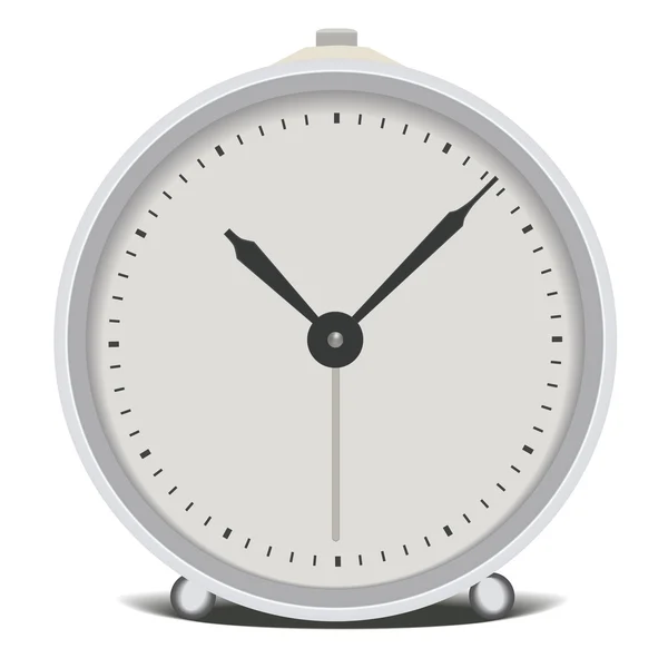 Srebrny zegar. Ilustracja wektorowa — Wektor stockowy