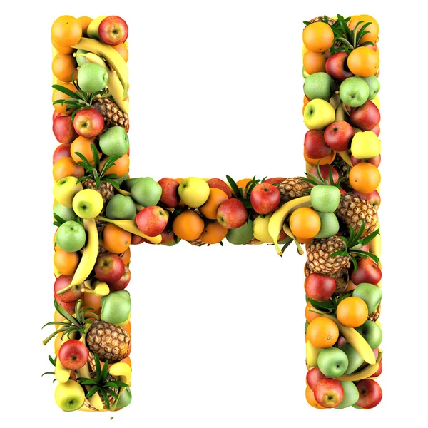 Meyve yapılır mektup — Stok fotoğraf