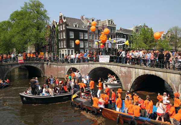 Dia da Rainha em Amsterdã , — Fotografia de Stock