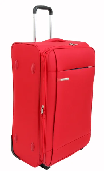 Czerwony walizka — Zdjęcie stockowe