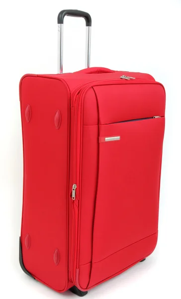 Czerwony walizka — Zdjęcie stockowe