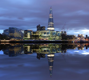 London, reflection in river. clipart