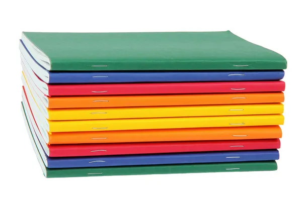 Livros de exercícios multicoloridos — Fotografia de Stock