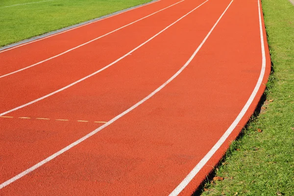 Curve of the running track — Stock Photo, Image