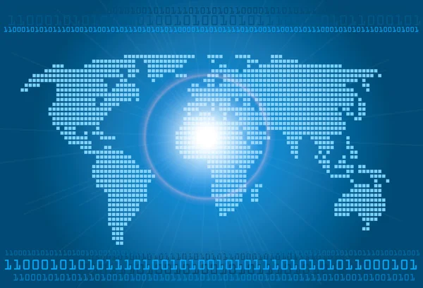 Digital mundo conceito gráfico —  Vetores de Stock