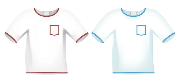 T-shirt bianca — Vettoriale Stock