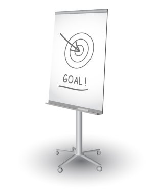 Flip chart ile hedef,