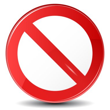 Vector Stop sign clipart