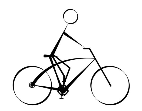 Cyclist icon — Stock Vector