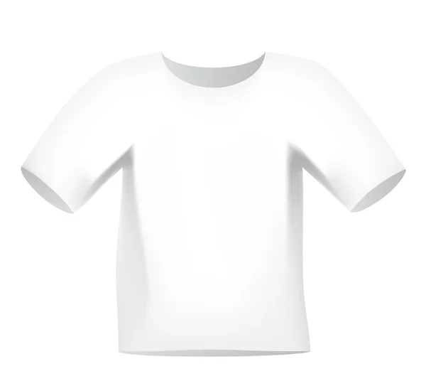 Белая футболка — стоковый вектор