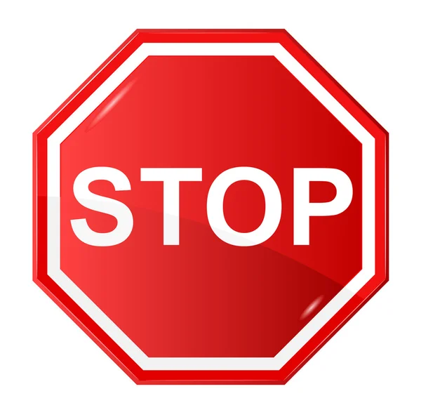 Teken stop — Stockvector