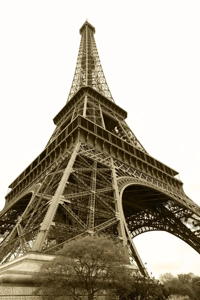 Eiffel tower, Paris, France, view from below — Stock Photo, Image