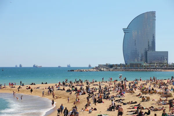Barcelona, playa de la ciudad, España — Foto de Stock