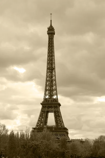 Retro style photo of Eiffel Tower — Stock Photo, Image