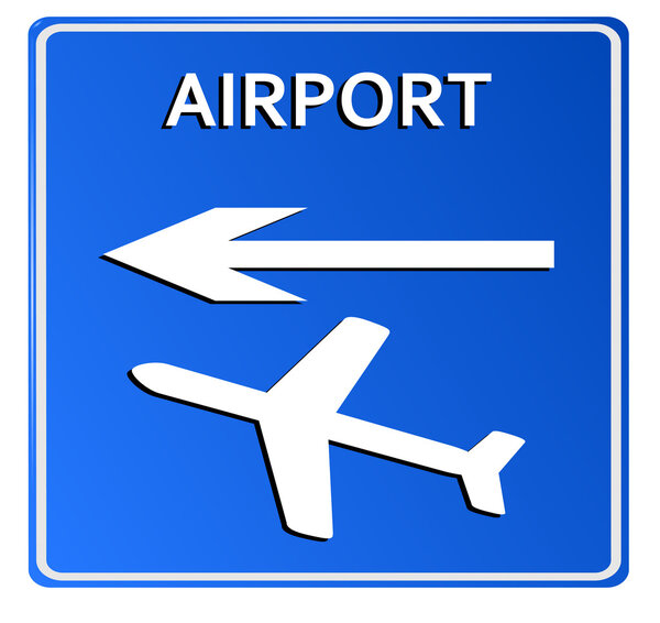 Airport sign.