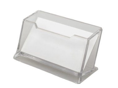 şeffaf kartvizit sahibinin fotoğraf