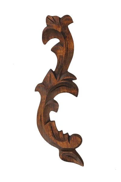 Dekorativní dřevěný ornament starožitný vzor — Stock fotografie