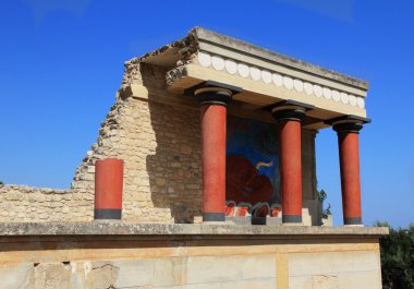 Knossos Sarayı'nda crete, Yunanistan