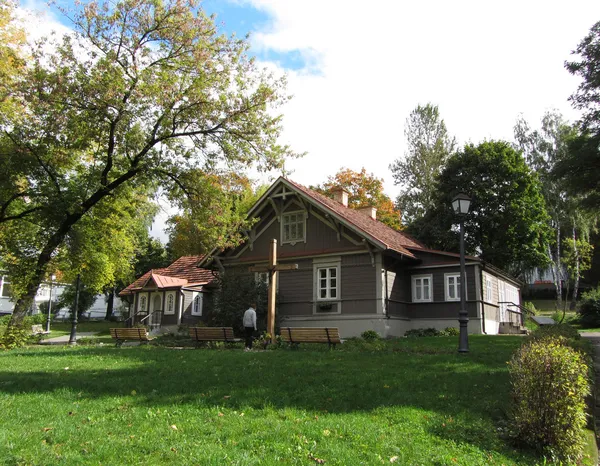 Вильнюс, дом, где жила сестра Остина — стоковое фото