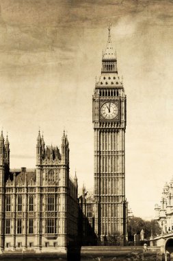 Londra, büyük ben Vintage görünümü