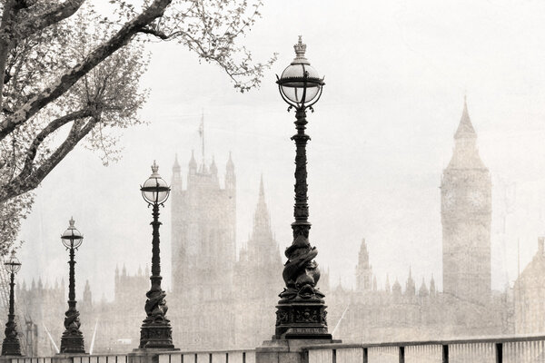 Vintage view of London.