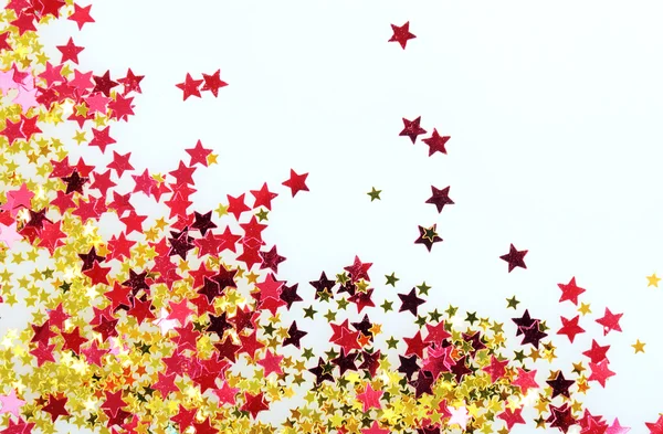 Stars confetti isolated on white background — Stock Photo, Image