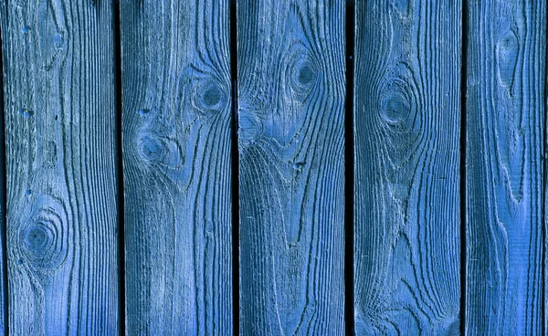 Blue wood texture with natural patterns — Stock Photo, Image