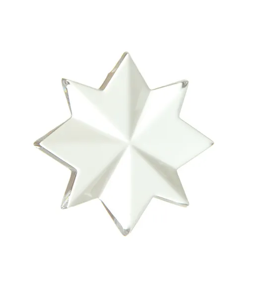 Estrella de Navidad de cristal decorativo — Foto de Stock