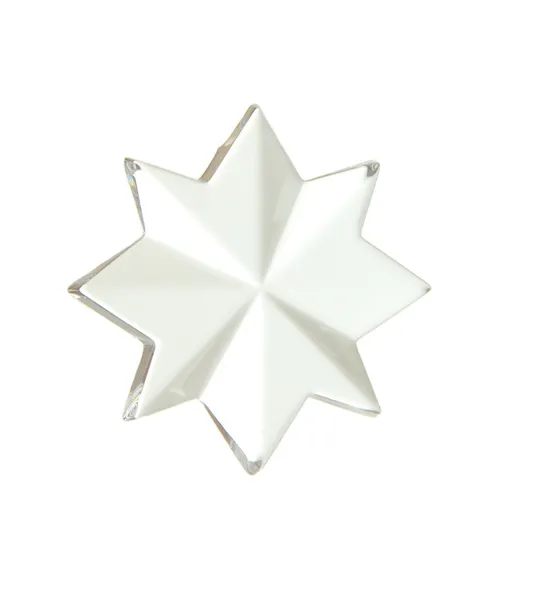 Decorative glass christmas star — Stock Photo, Image