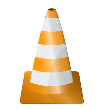 vektör yol koni simgesi