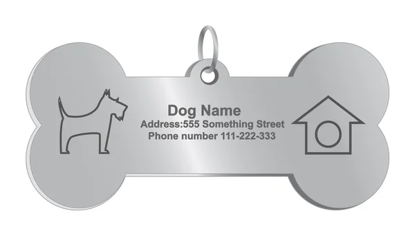 Vector identiteit tags voor hond — Stockvector