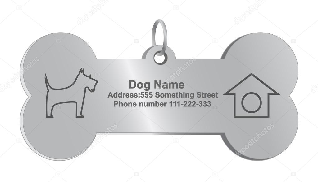 Vector identity tags for dog