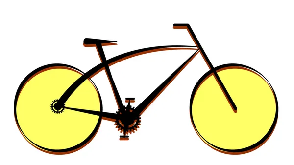 Moderne Fahrrad-Ikone, Vektor — Stockvektor
