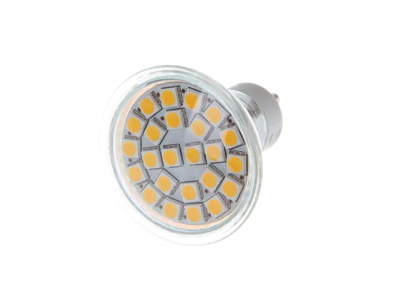 LED žárovky izolované z bílé — Stock fotografie