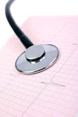 kardiyogram ve stetoskop