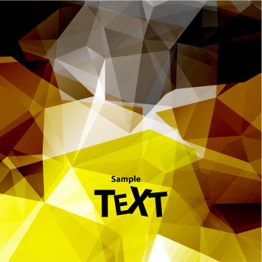 arka plan ile üçgen poligon