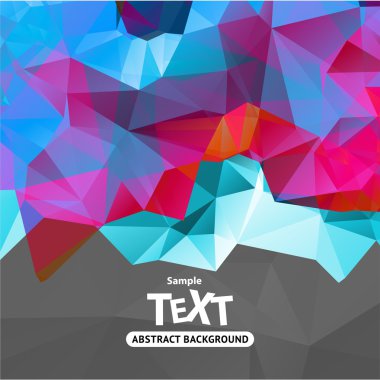 arka plan ile üçgen poligon