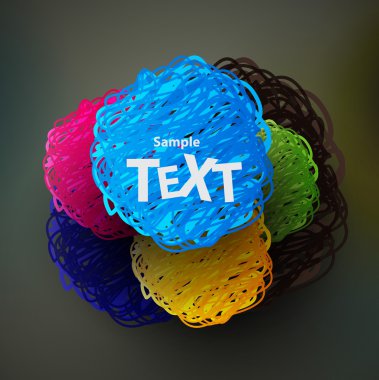 renk konuşma balonları