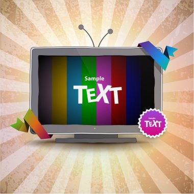 boş ekran TV kutusu