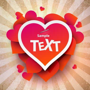 Sevgililer günü için kalp