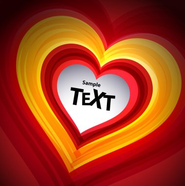 boş kırmızı kalp