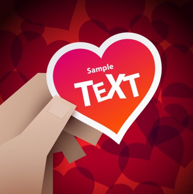 Sevgililer Günü kartı.