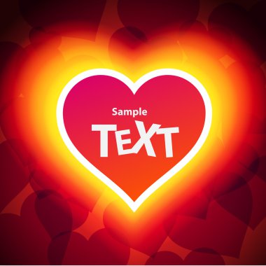 boş kırmızı kalp