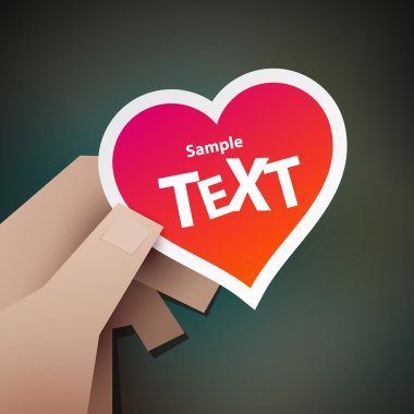 Sevgililer Günü kartı.