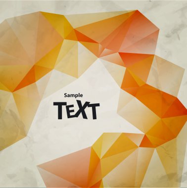 arka plan ile üçgen poligon