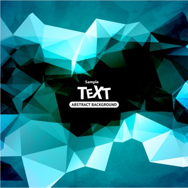 arka plan ile üçgen poligon