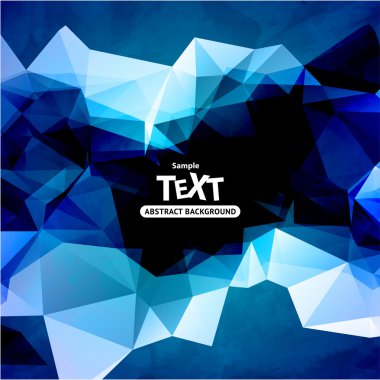 arka plan ile üçgen poligon