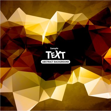 arka plan ile üçgen poligon