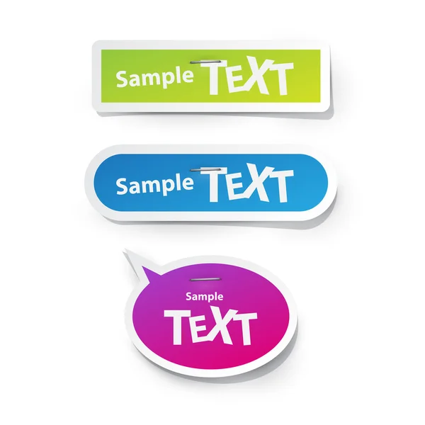 Sticker for text — Stock Vector