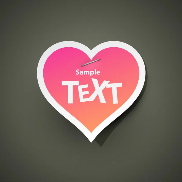 kalp sticker etiket